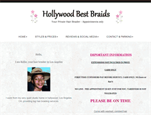 Tablet Screenshot of hollywoodbestbraids.com